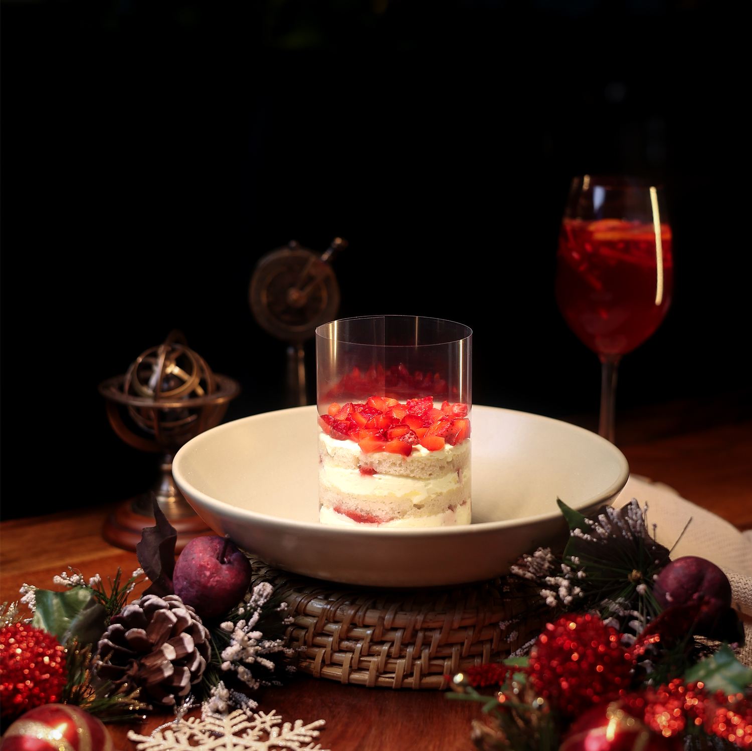 Dessert styled for a social reel