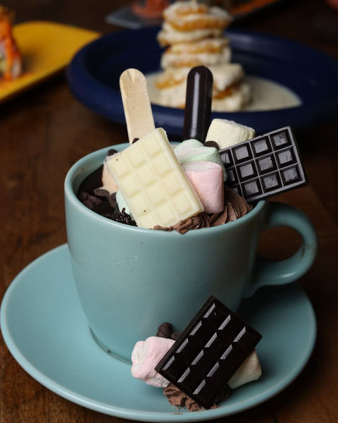 Dessert styled for a social reel